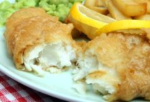 Fish and chips tradițional britanic