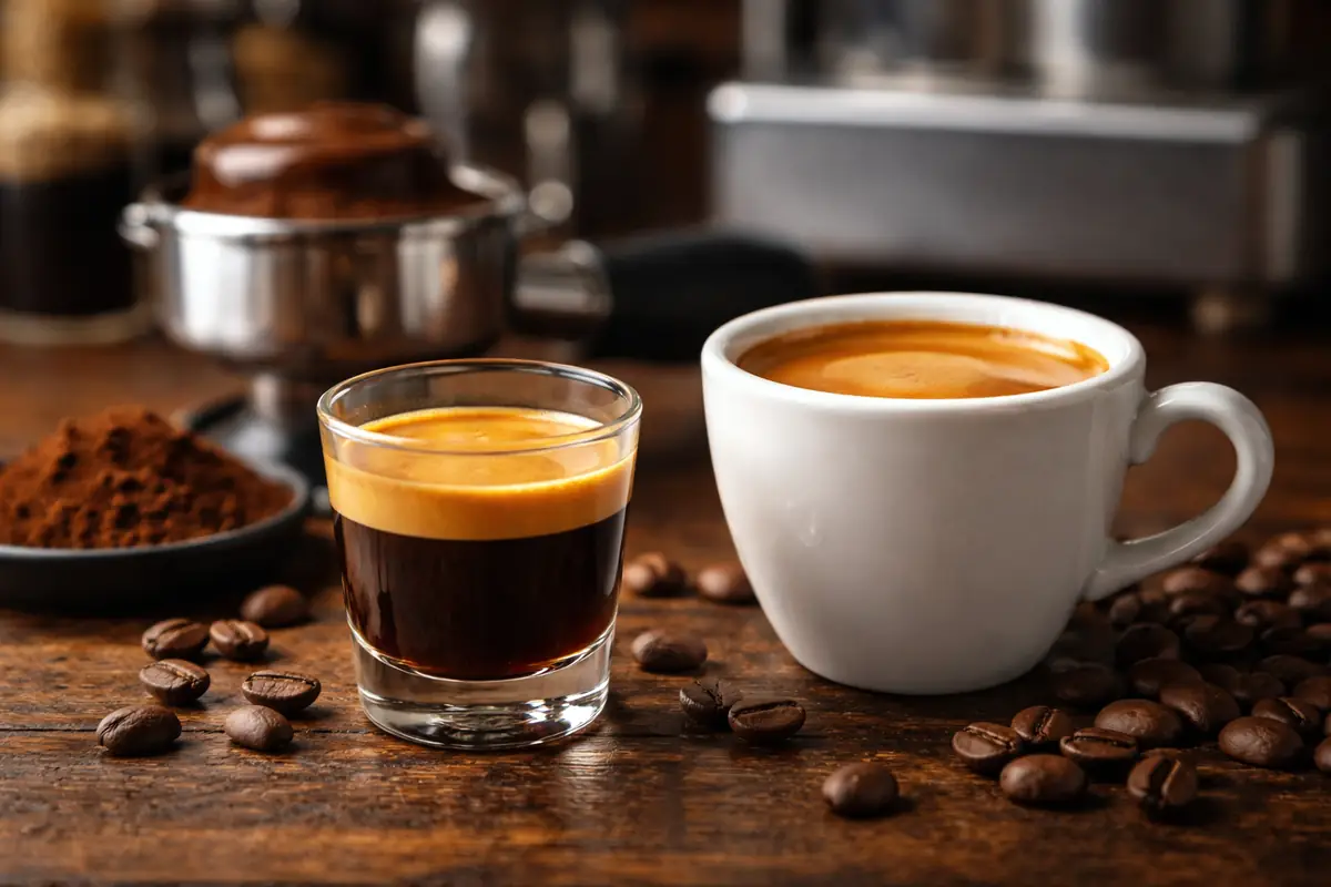 Cafea ristretto și espresso